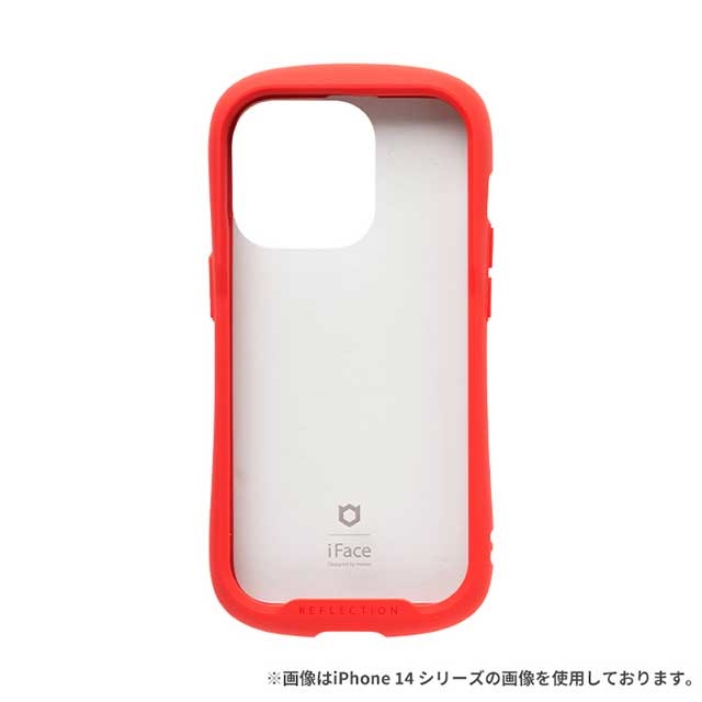 【iPhone15 Pro ケース】iFace Reflection強化ガラスクリアケース (レッド)