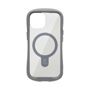 【iPhone15 ケース】iFace Reflection Magnetic強化ガラスクリアケース (グレー)