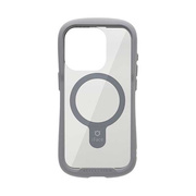 【iPhone15 Pro ケース】iFace Reflection Magnetic強化ガラスクリアケース (グレー)