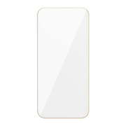 【iPhone15 Pro フィルム】iFace Round Edge Tempered Glass Screen Protector ラウンドエッジ強化ガラス 液晶保護シート (ベージュ)