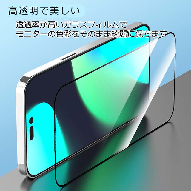 【iPhone15 Pro フィルム】Van Series Full Screen Privacy Tempered Glass with assist toolサブ画像