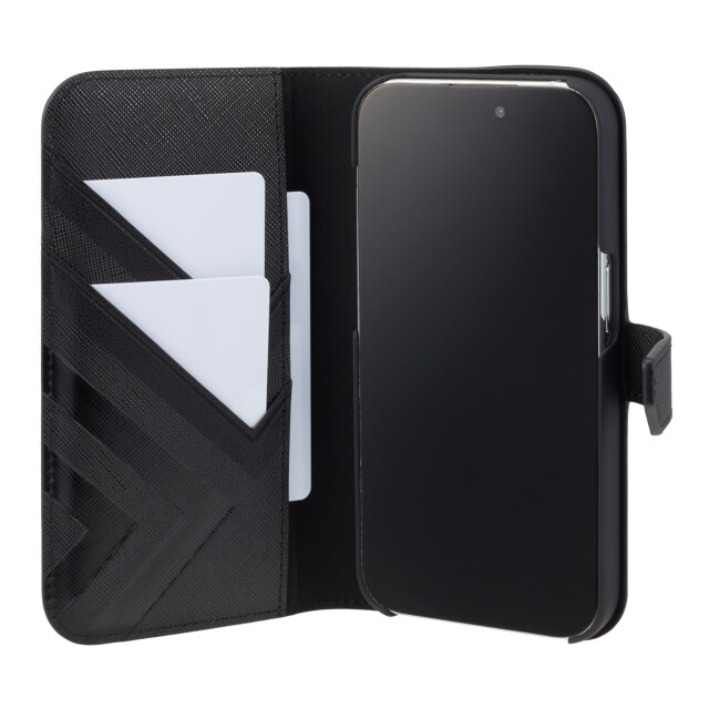 iPhone15 Pro ケース】Folio Case Double Lined for MagSafe (Black