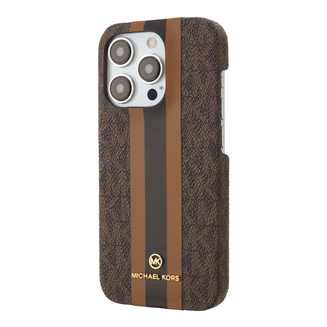 iPhone15 Pro ケース】Slim Wrap Case Stripe for MagSafe (Brown) MICHAEL KORS |  iPhoneケースは UNiCASE