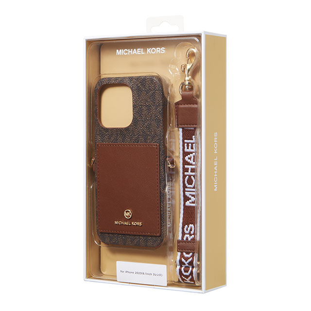 【iPhone15 Pro ケース】Wrap Case Pocket with Strap (Brown)
