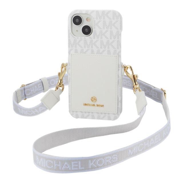 iPhone15 ケース】Wrap Case Pocket with Strap (Vanilla) MICHAEL 
