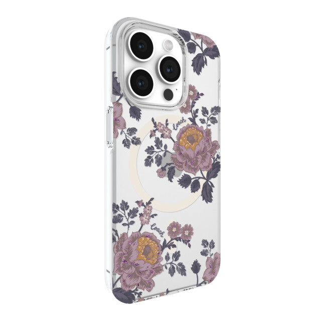 【iPhone15 Pro ケース】Protective Case for MagSafe (Moody Floral/Purple/Glitter/Clear)サブ画像