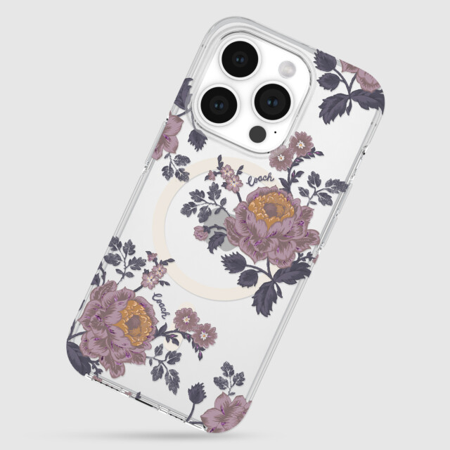 【iPhone15 Pro ケース】Protective Case for MagSafe (Moody Floral/Purple/Glitter/Clear)サブ画像