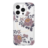 【iPhone15 Pro ケース】Protective Case for MagSafe (Moody Floral/Purple/Glitter/Clear)