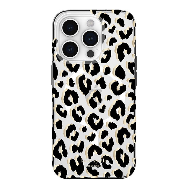 【iPhone15 Pro ケース】Protective Hardshell Case for MagSafe (City Leopard Black/Gold Foil/Clear)サブ画像