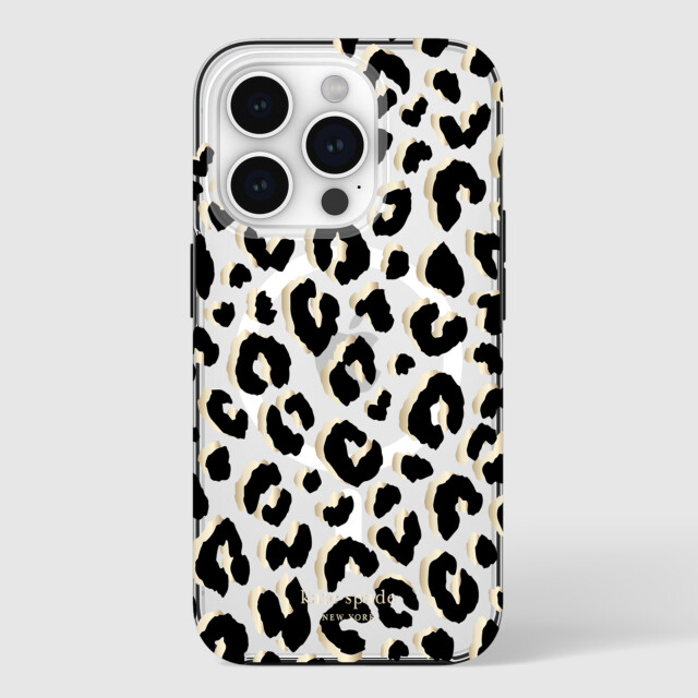 【iPhone15 Pro ケース】Protective Hardshell Case for MagSafe (City Leopard Black/Gold Foil/Clear)サブ画像