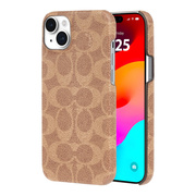 【iPhone15 Plus ケース】Leather Slim Wrap Case (Signature C Tan)