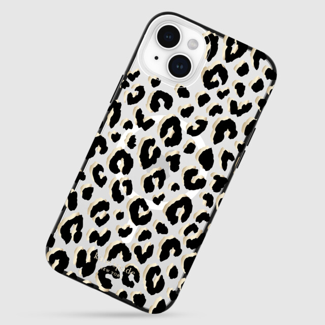 【iPhone15 Plus ケース】Protective Hardshell Case for MagSafe (City Leopard Black/Gold Foil/Clear)サブ画像