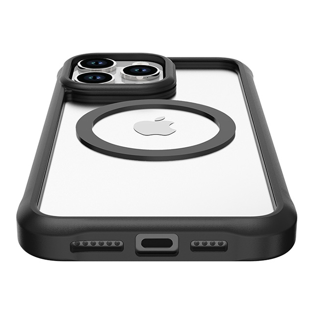 【iPhone15 Pro Max ケース】LINKASE AIR / ゴリラガラスiPhoneケース MafSafe対応 (ブラック)サブ画像