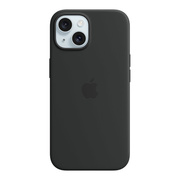 MagSafe対応iPhone 15 シリコーンケース - ブラック