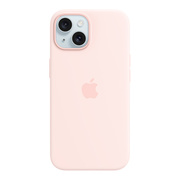 MagSafe対応iPhone 15 シリコーンケース - ライトピンク