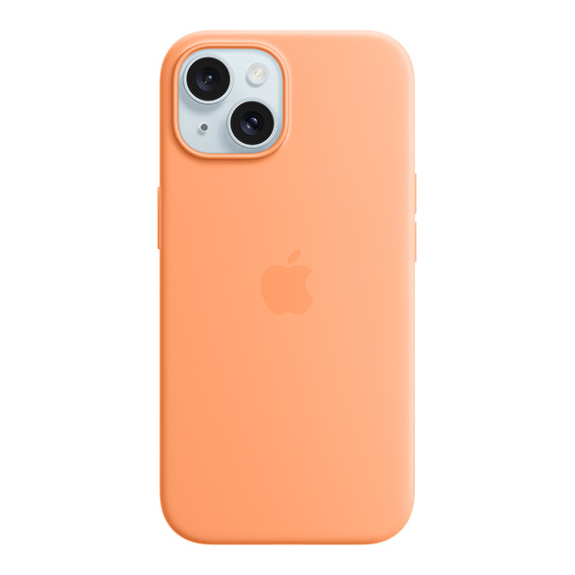 MagSafe対応iPhone 15 シリコーンケース - オレンジソルベ