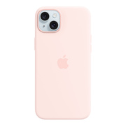 MagSafe対応iPhone 15 Plus シリコーンケース - ライトピンク