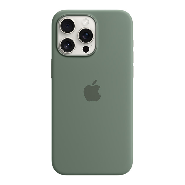 MagSafe対応iPhone 15 Pro シリコーンケース - サイプレス Apple 