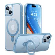 【iPhone15 ケース】UPRO Ostand Matte Case (Light Blue)