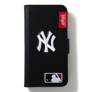 【iPhoneSE(第3/2世代)/8/7 ケース】MLB Embroidery Book Type Case (NYY)