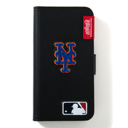 【iPhoneSE(第3/2世代)/8/7 ケース】MLB Embroidery Book Type Case (NYM)