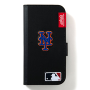 【iPhone14/13 ケース】MLB Embroidery Book Type Case (NYM)