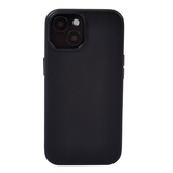 【iPhone15/14/13 ケース】Leather Plain Case(black)
