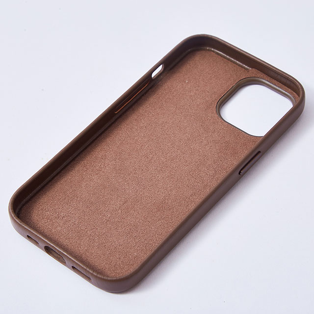 【iPhone15/14/13 ケース】Leather Plain Case(brown)goods_nameサブ画像