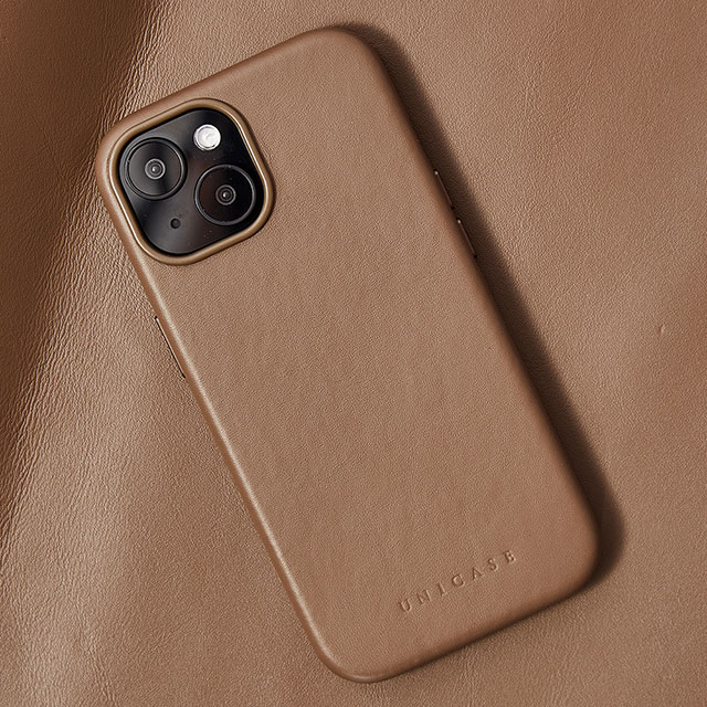 【iPhone15/14/13 ケース】Leather Plain Case(brown)サブ画像