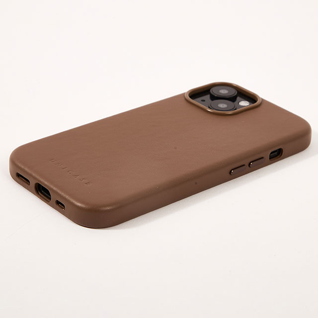 【iPhone15/14/13 ケース】Leather Plain Case(brown)goods_nameサブ画像