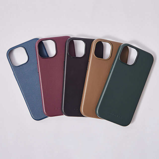 iPhone15/14/13 ケース】Leather Plain Case(brown) UNiCASE | iPhone 