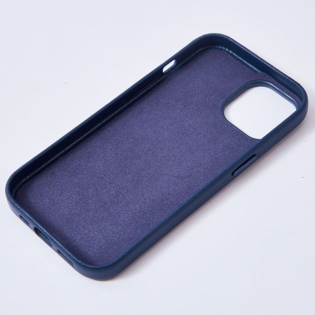 【iPhone15/14/13 ケース】Leather Plain Case(blue)goods_nameサブ画像