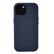 【iPhone15/14/13 ケース】Leather Plain Case(blue)
