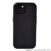【iPhone15 Pro ケース】Leather Plain Case(black)