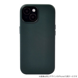 【iPhone15 Pro ケース】Leather Plain Case(green)