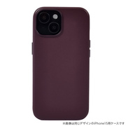 【iPhone15 Pro ケース】Leather Plain Case(purple)
