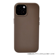 【iPhone15 Pro ケース】Leather Plain Case(brown)
