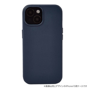 【iPhone15 Pro ケース】Leather Plain Case(blue)