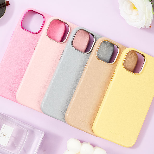 【iPhone15/14/13 ケース】Heart Shrink Case(pale yellow)サブ画像