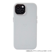 【iPhone15 Pro ケース】Heart Shrink Case(gray)