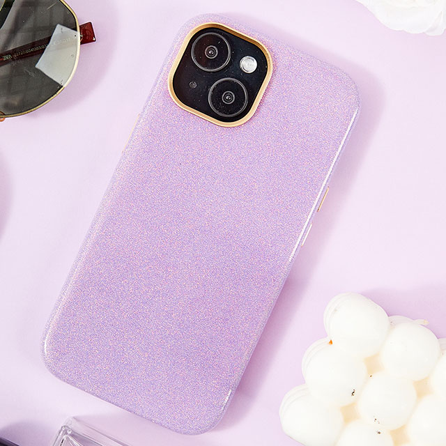 【iPhone15/14/13 ケース】Sparkling Case(purple)サブ画像