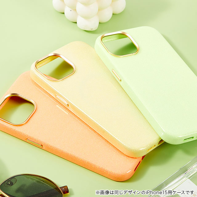 【iPhone15 Pro ケース】Sparkling Case(neon green)サブ画像