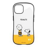 【iPhone14 ケース】PEANUTS iFace First Classケース (スヌーピー＆チャーリー・ブラウン/イエロー)