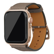 【Apple Watch バンド 41/40/38mm】ノブレッサ Apple Watch レザーバンド M/Lサイズ (エトープ) for Apple Watch SE(第2/1世代)/Series9/8/7/6/5/4/3/2/1