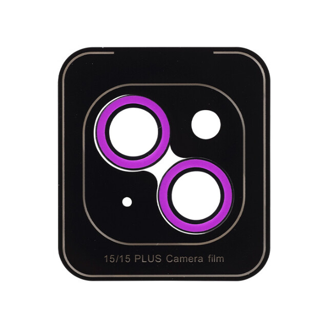 【iPhone15/15 Plus フィルム】iFace Camera Lens Cover Neo カメラレンズカバー (ネオパープル)