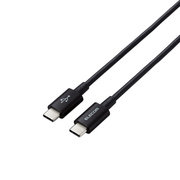 USB Type-C to USB Type-Cケーブル/USB Power Delivery対応/やわらか耐久 (2.0m/ブラック)