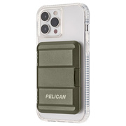 【iPhone】Protector Magnetic Wallet (OD Green)