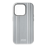 【アウトレット】【iPhone15 Pro ケース】ZERO HALLIBURTON Hybrid Shockproof Case (Matte Silver)