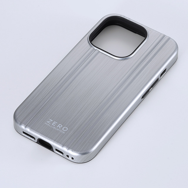 【アウトレット】【iPhone15 Pro ケース】ZERO HALLIBURTON Hybrid Shockproof Case (Matte Silver)サブ画像