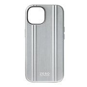 【アウトレット】【iPhone15/14/13 ケース】ZERO HALLIBURTON Hybrid Shockproof Case (Matte Silver)